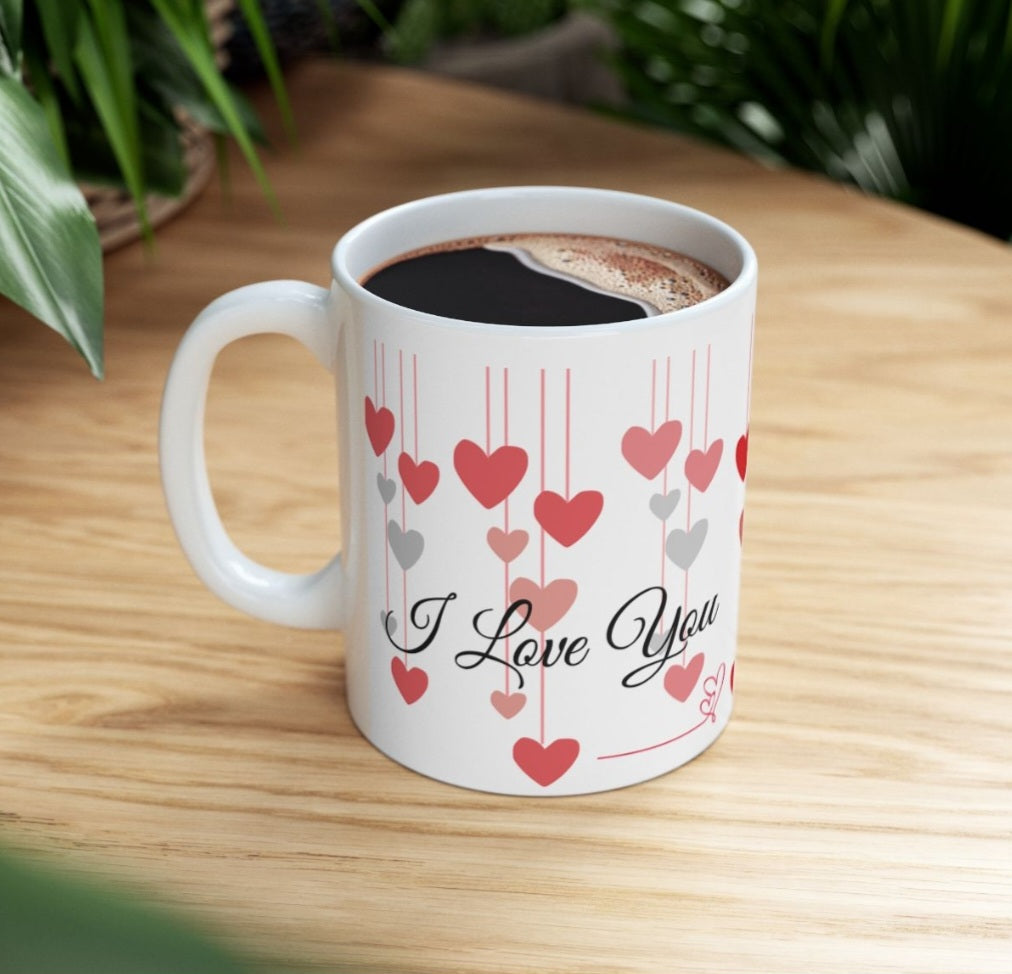 I Love You / I Miss You Ceramic Mug — 11oz & 15oz Romantic Coffee Cup