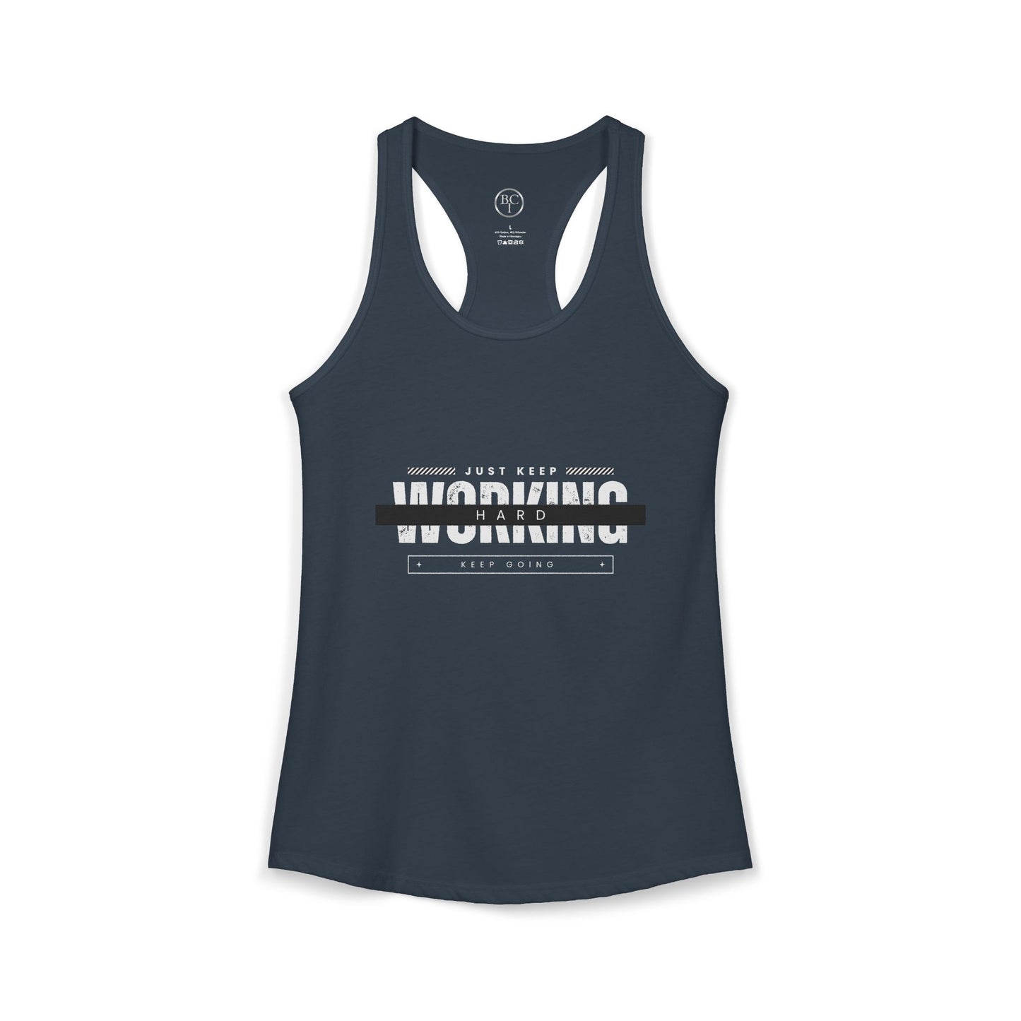 Women's Working Hard Racerback Tank