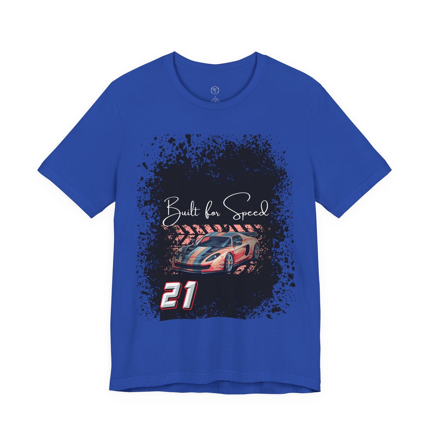 Racing Car Tee — "Built for Speed" Graphic Race Shirt