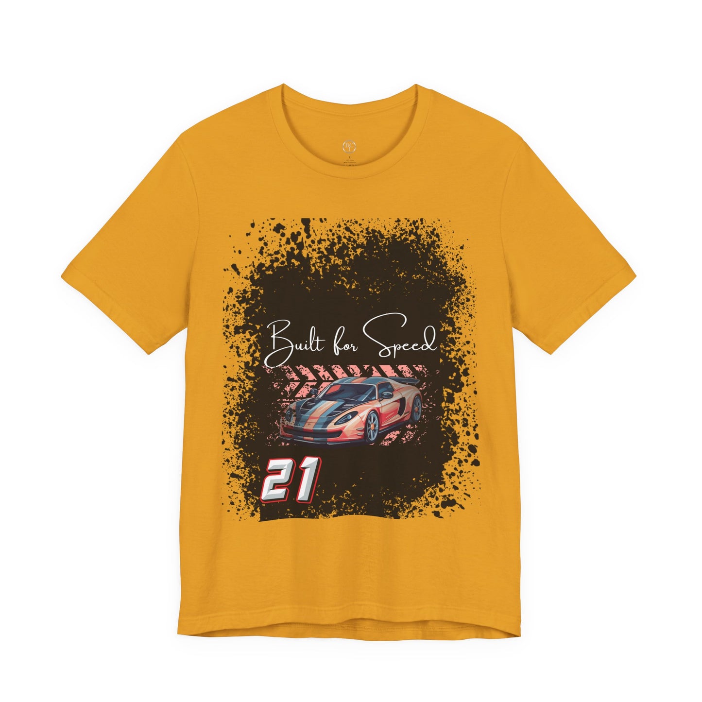 Racing Car Tee — "Built for Speed" Graphic Race Shirt