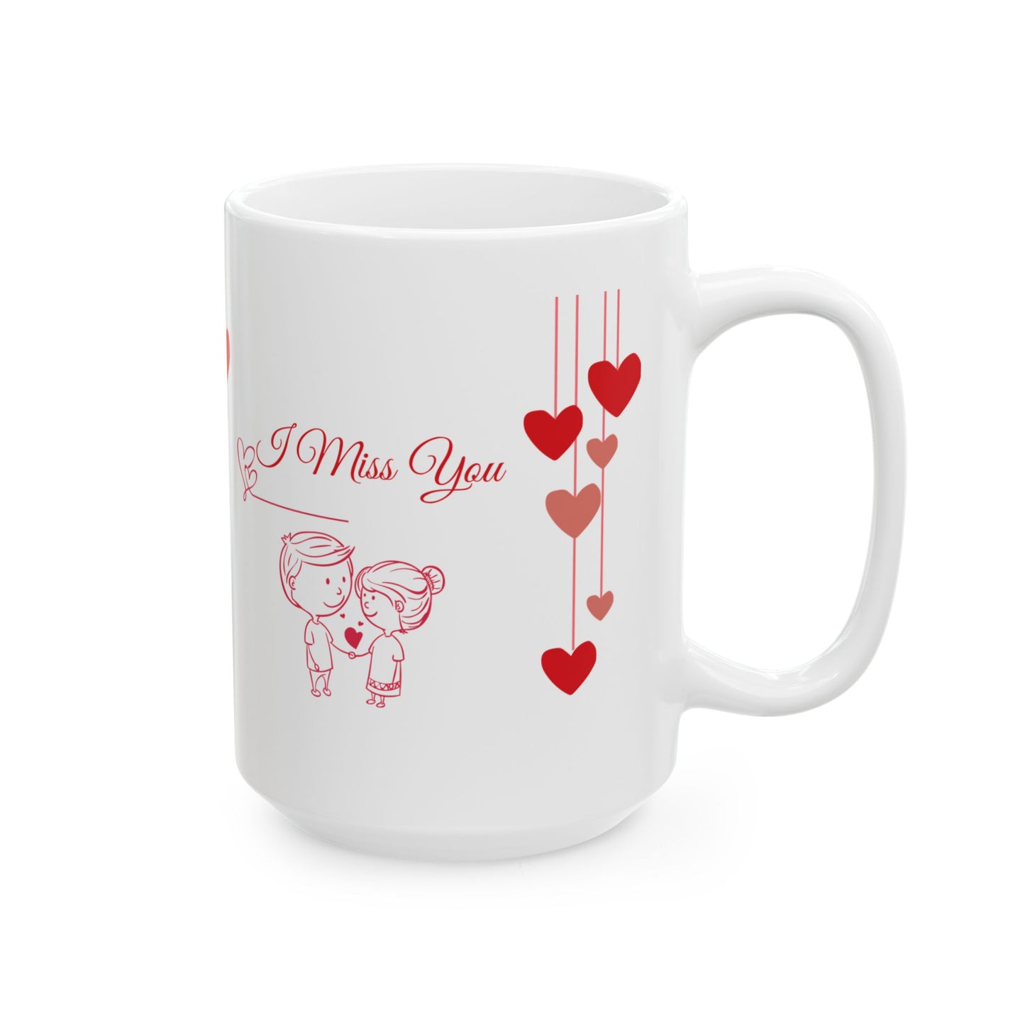 I Love You Ceramic Mug — Romantic 11oz & 15oz Coffee Cup