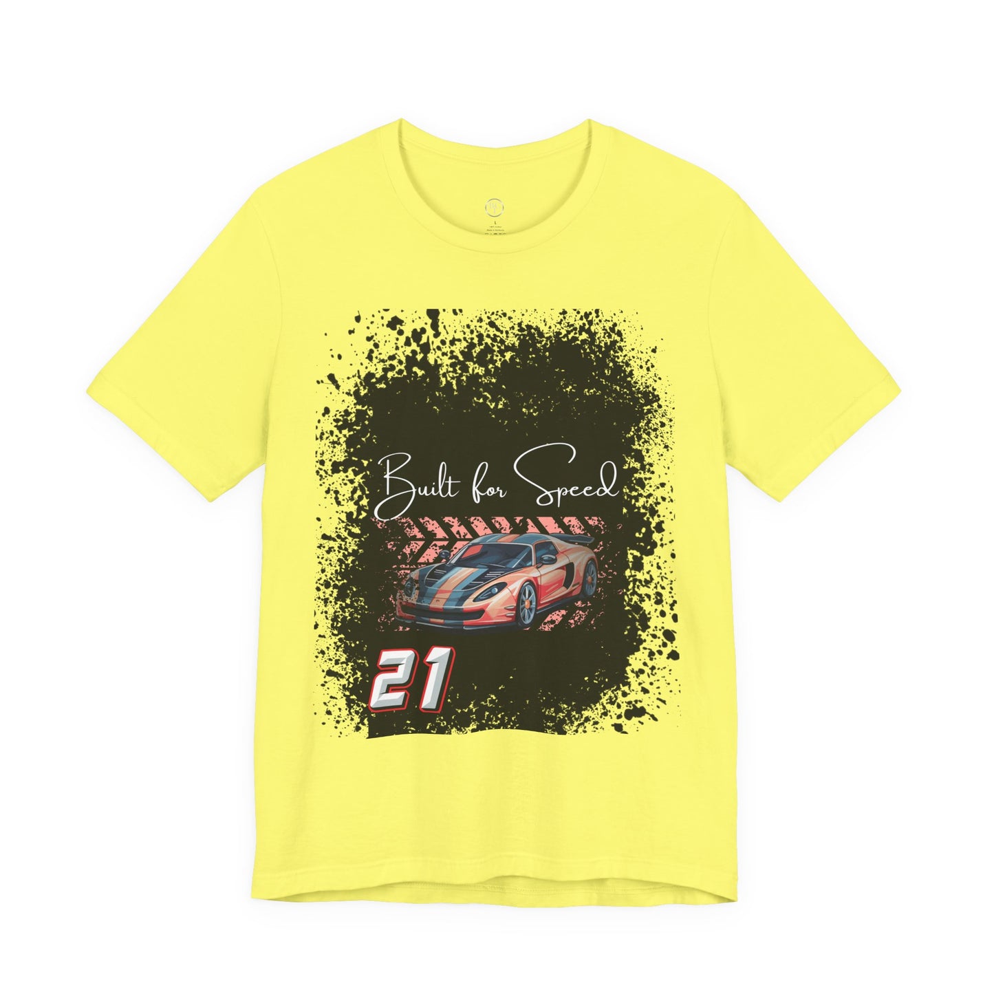 Racing Car Tee — "Built for Speed" Graphic Race Shirt