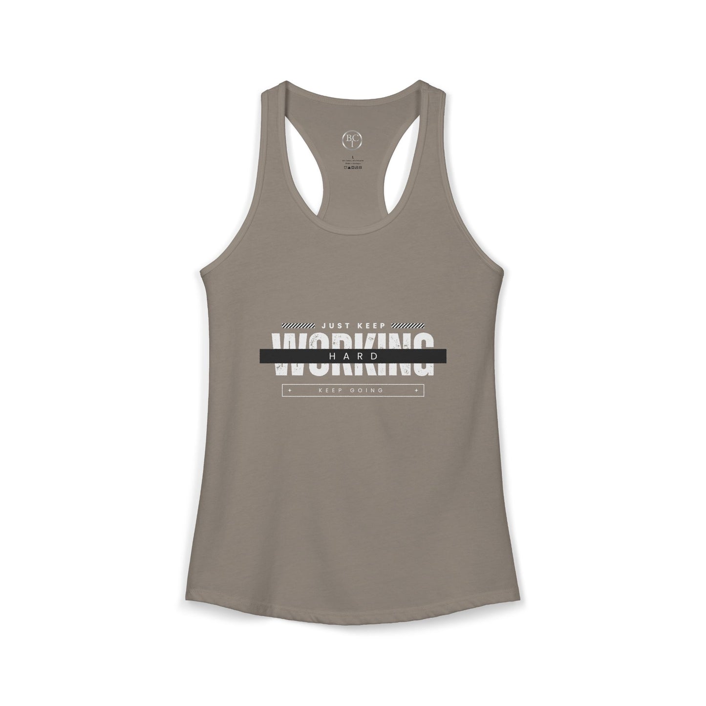 Women's Working Hard Racerback Tank