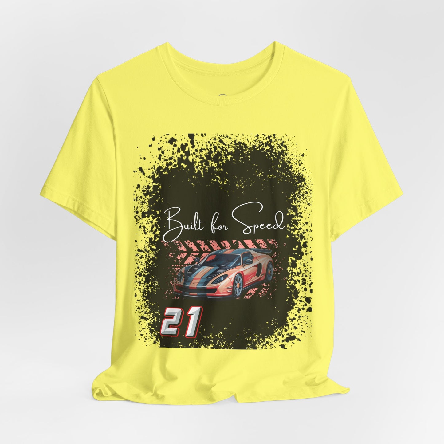 Racing Car Tee — "Built for Speed" Graphic Race Shirt