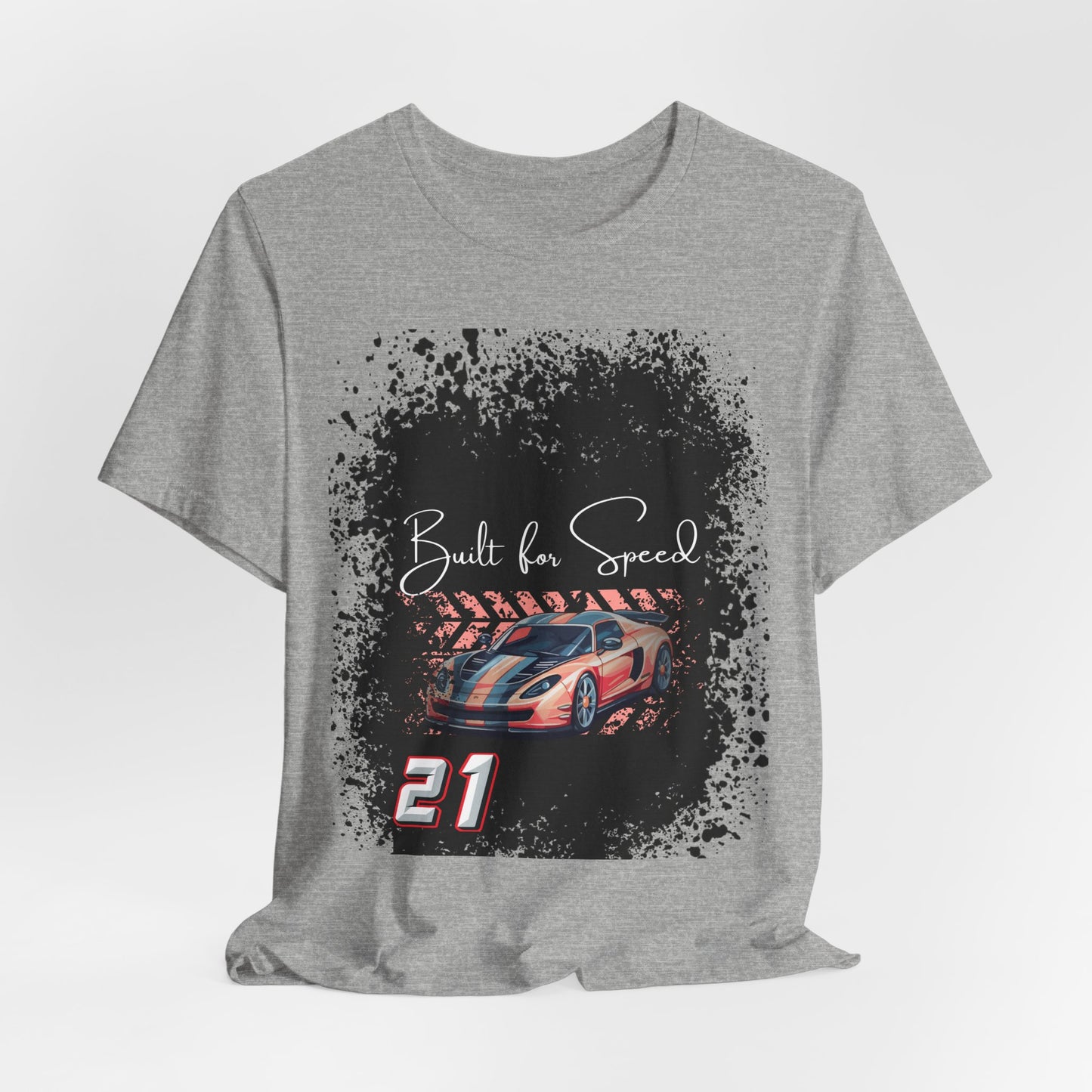 Racing Car Tee — "Built for Speed" Graphic Race Shirt