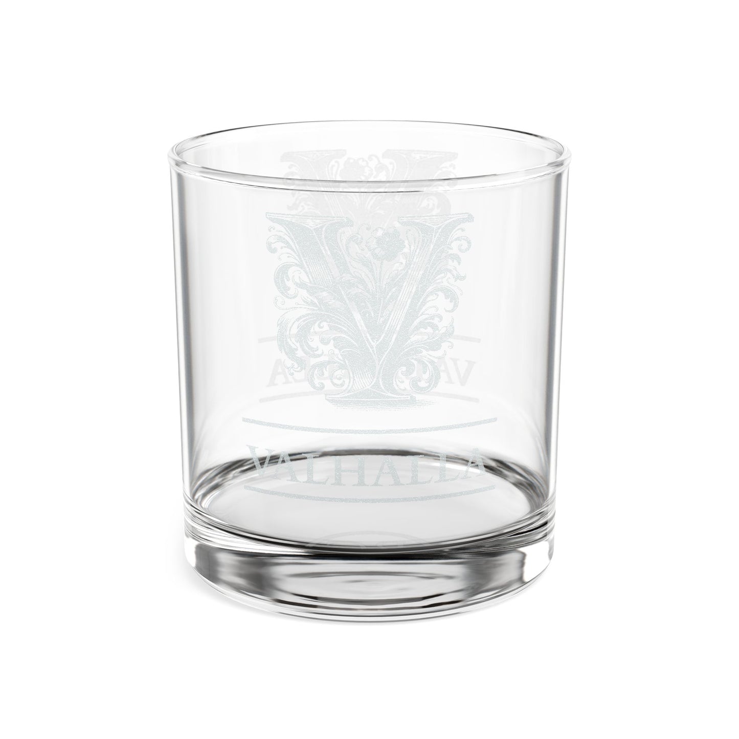 Engraved 'Valhalla' Whiskey Glass — 10.5oz Viking Rocks Glass