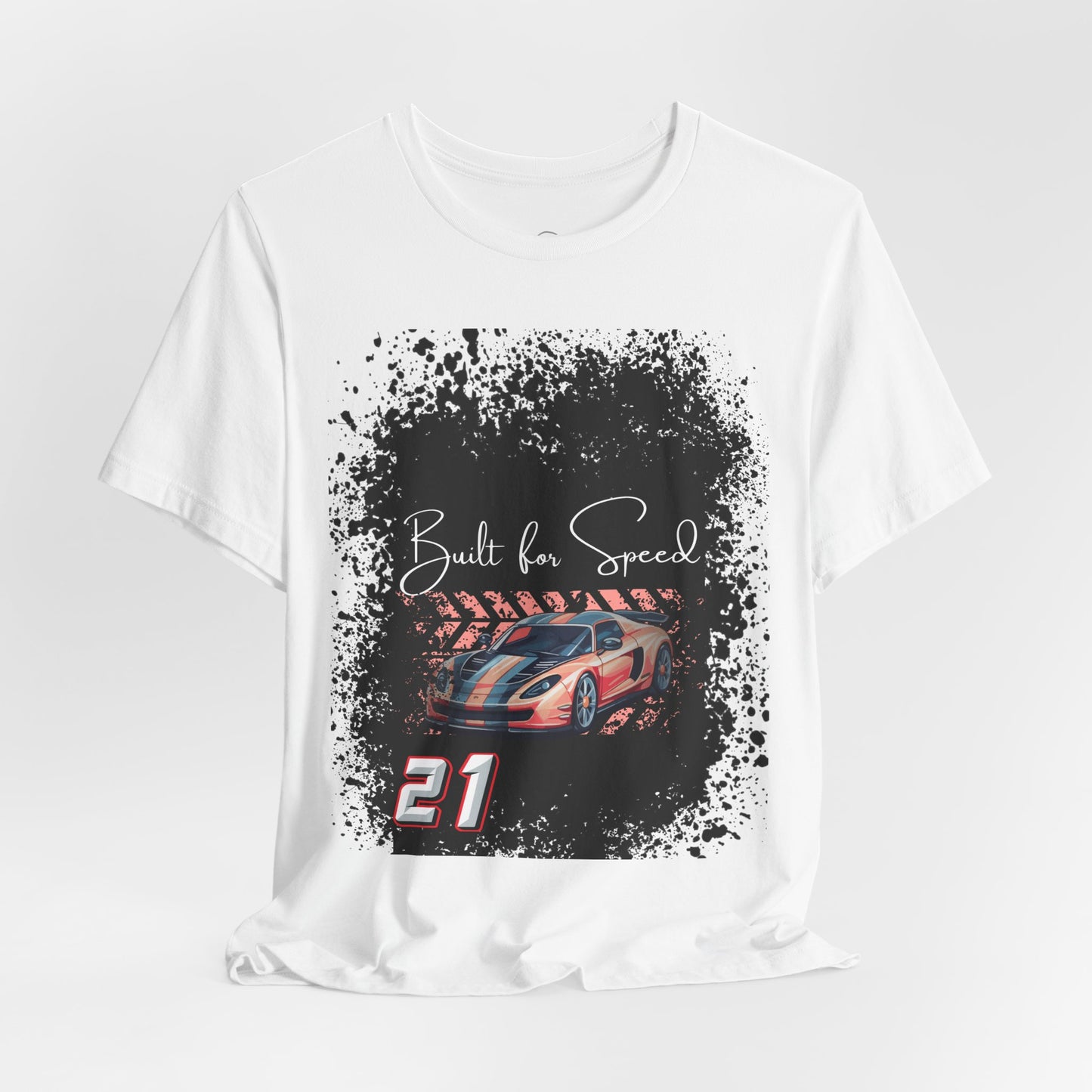 Racing Car Tee — "Built for Speed" Graphic Race Shirt