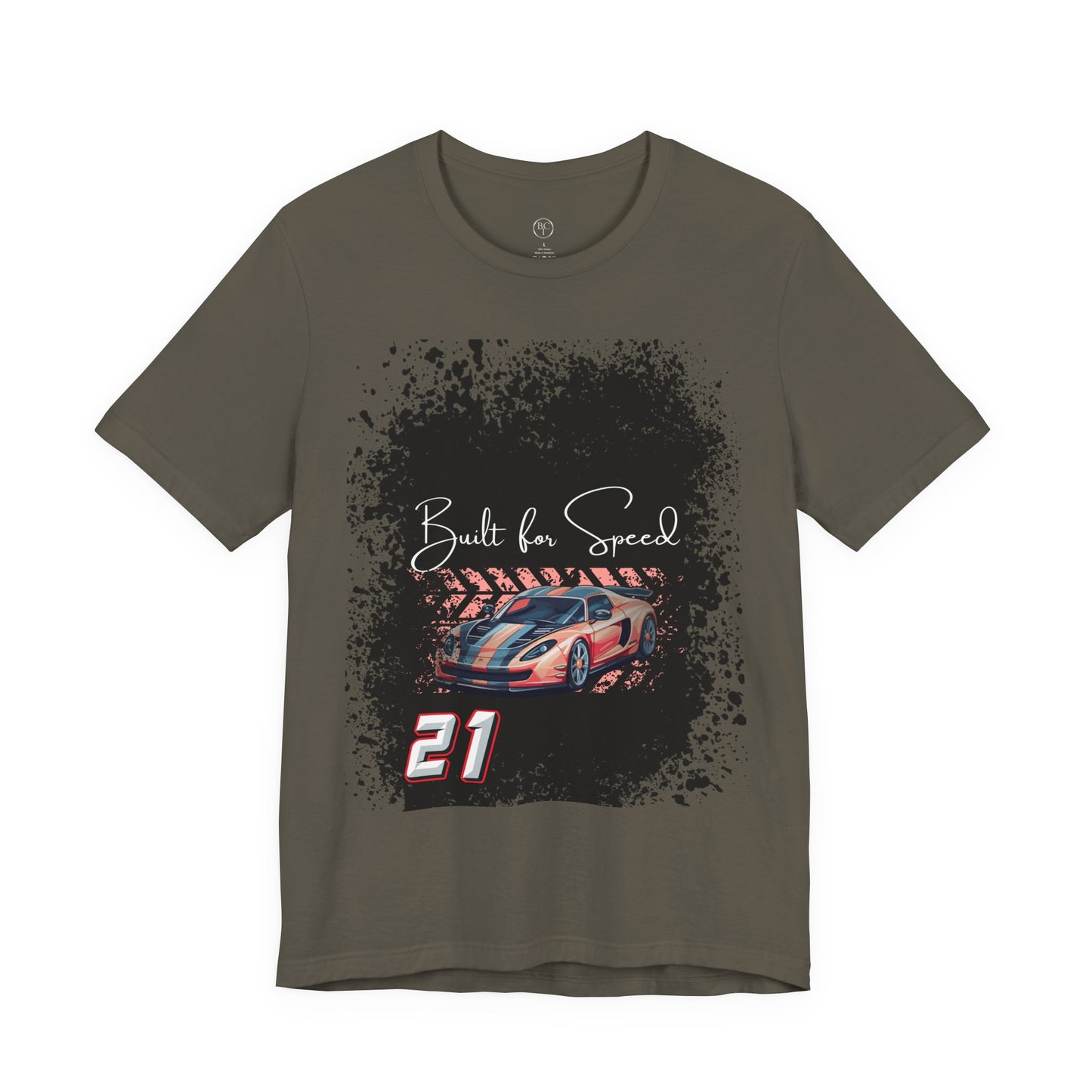 Racing Car Tee — "Built for Speed" Graphic Race Shirt