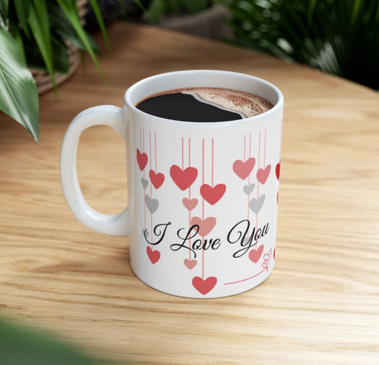 I Love You / I Miss You Ceramic Mug — 11oz & 15oz Romantic Coffee Cup