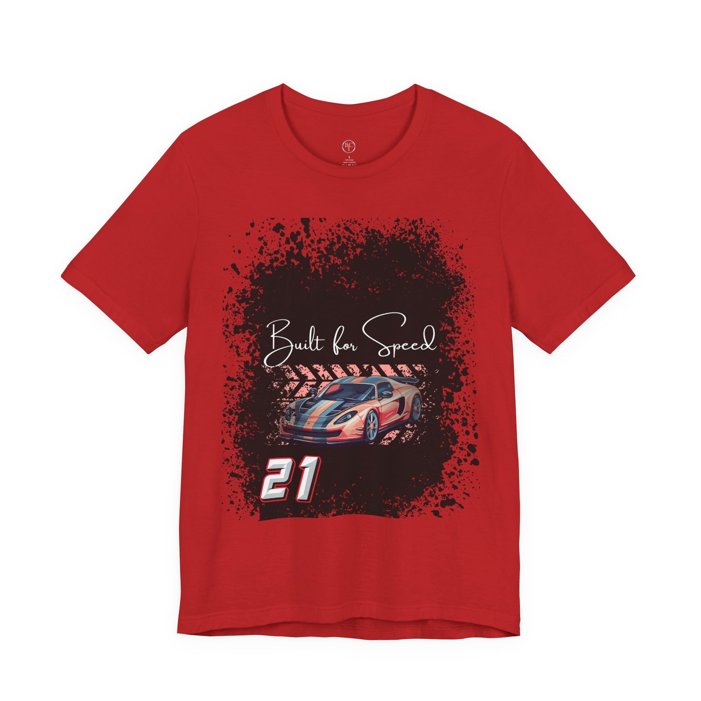 Racing Car Tee — "Built for Speed" Graphic Race Shirt
