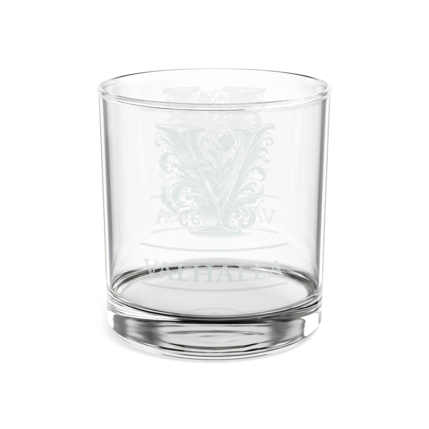 Engraved 'Valhalla' Whiskey Glass — 10.5oz Viking Rocks Glass