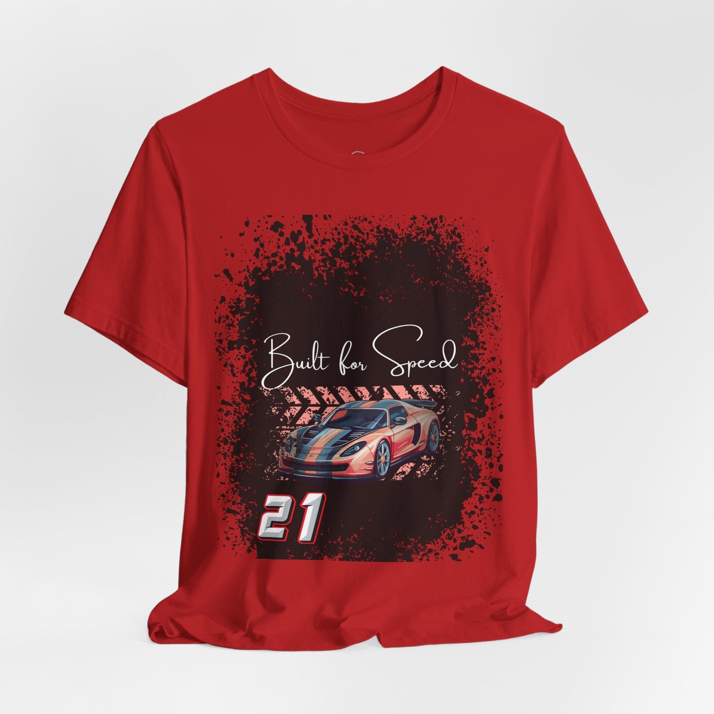 Racing Car Tee — "Built for Speed" Graphic Race Shirt