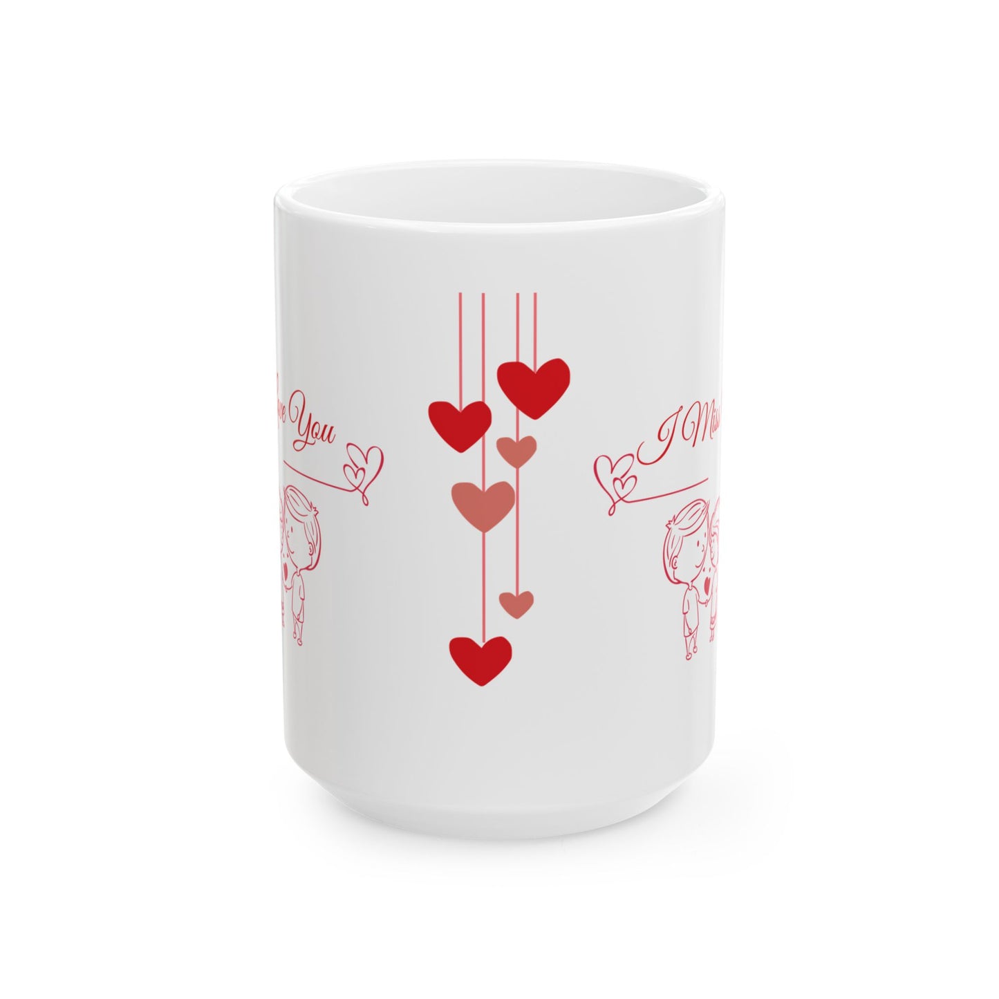 I Love You Ceramic Mug — Romantic 11oz & 15oz Coffee Cup
