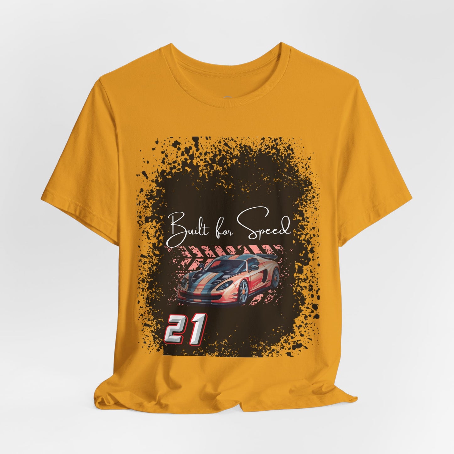 Racing Car Tee — "Built for Speed" Graphic Race Shirt