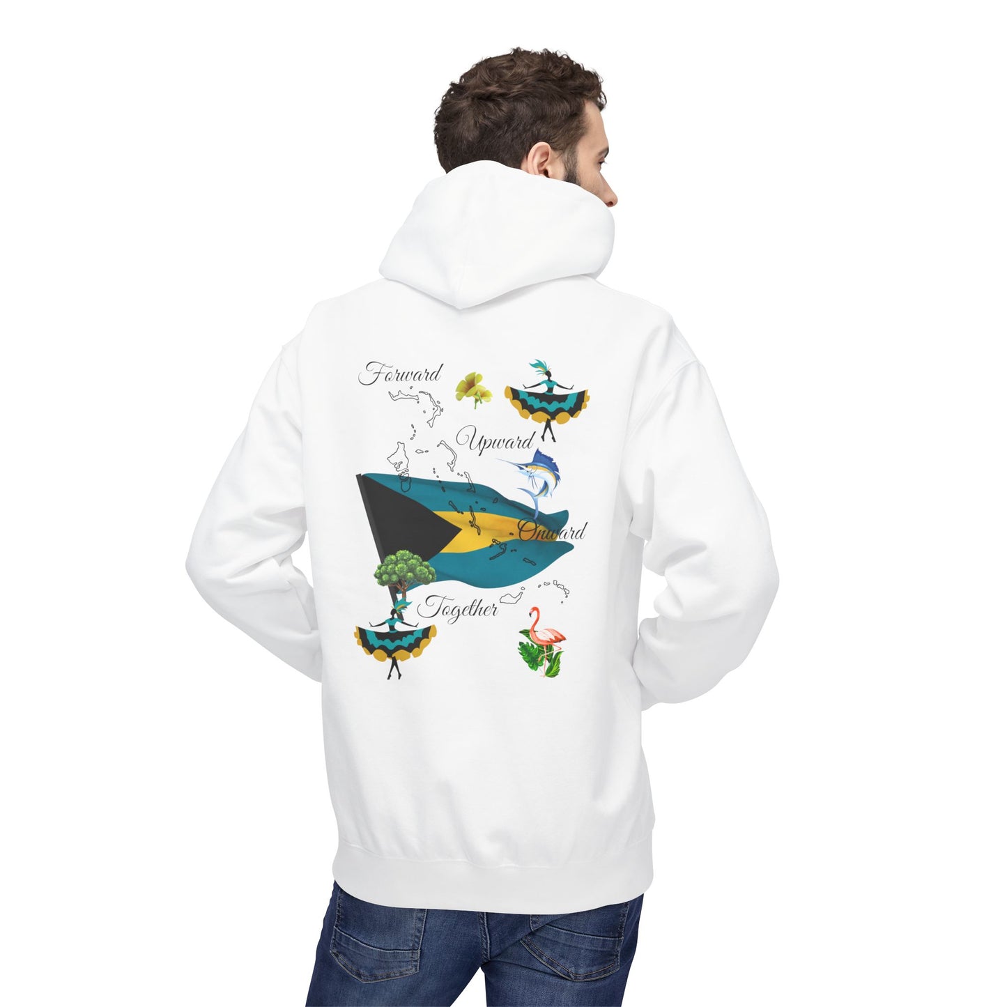 Bahamas Flag Hoodie — Bahamian National Symbols Pullover