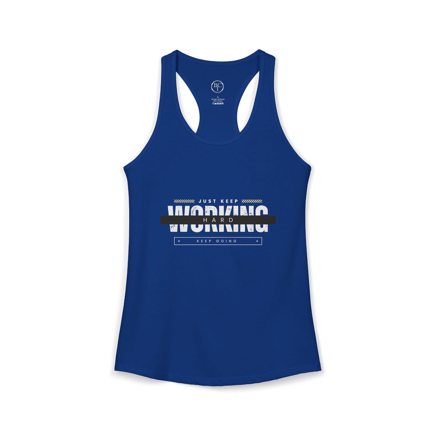 Women's Working Hard Racerback Tank