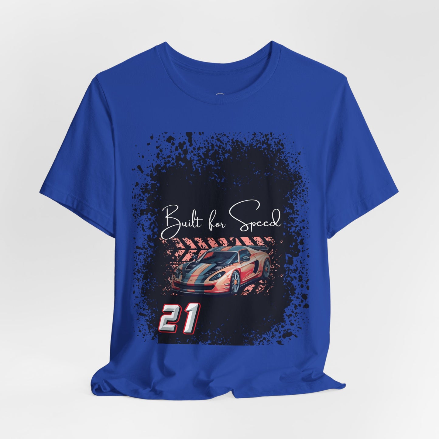 Racing Car Tee — "Built for Speed" Graphic Race Shirt
